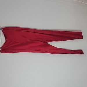 Vintage Carmen Marc Valvo red high waisted slacks size 4